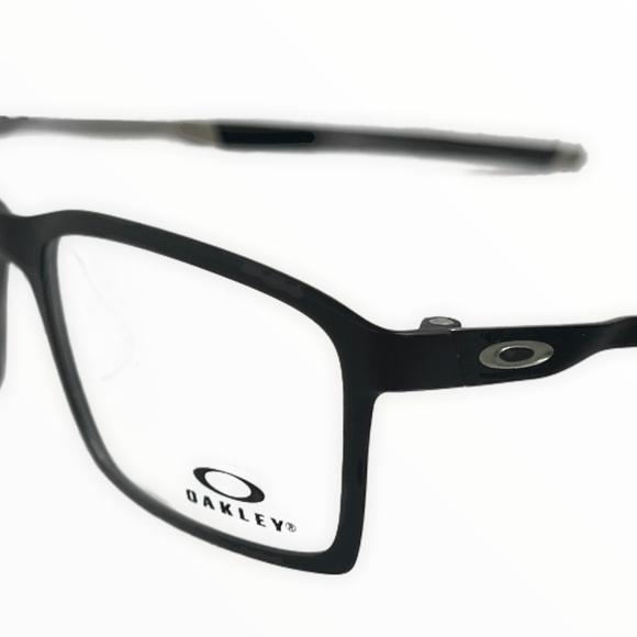 Oakley Men’s Eyeglasses OX8097 Steel Line S Satin Black Rectangular - Picture 11 of 11